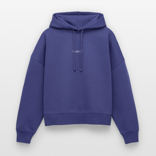 Boxy Women Organic Hoodie Nora - dusk