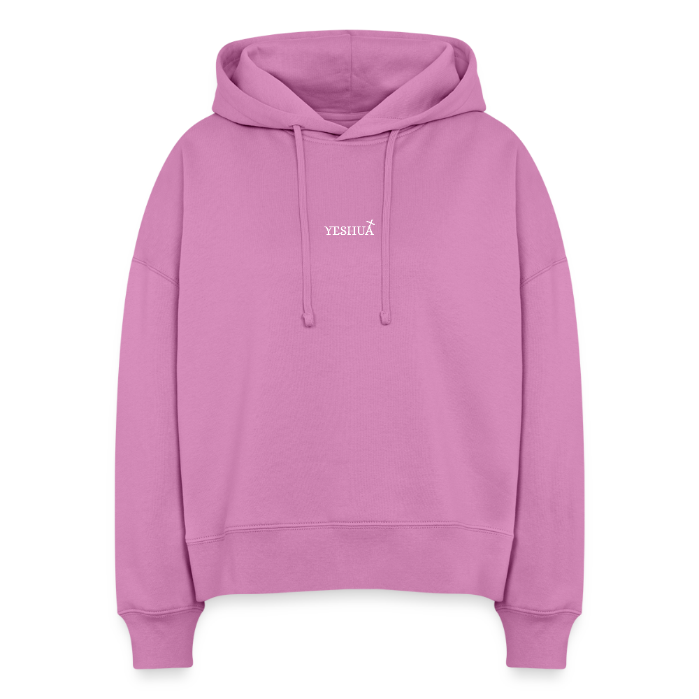 Boxy Women Organic Hoodie Nora - pink