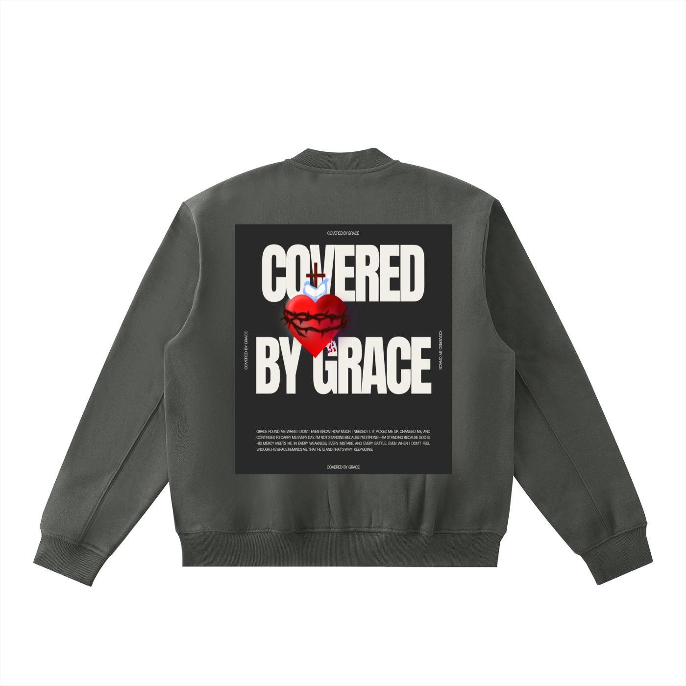 Essential Zip-Up Fleeced Varsity Jacket