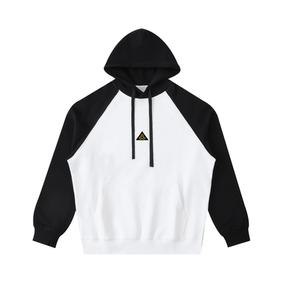 Color-Block Raglan Sleeve Hoodie