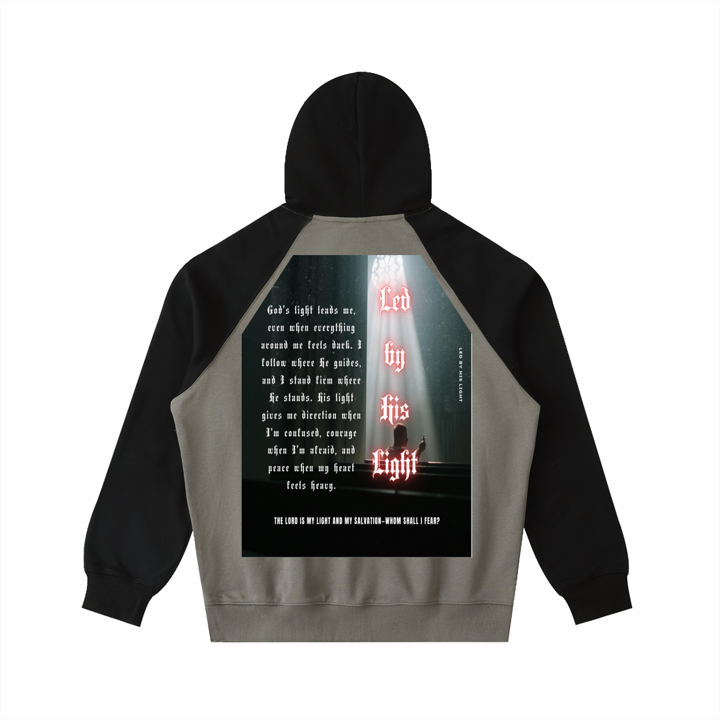 Color-Block Raglan Sleeve Hoodie