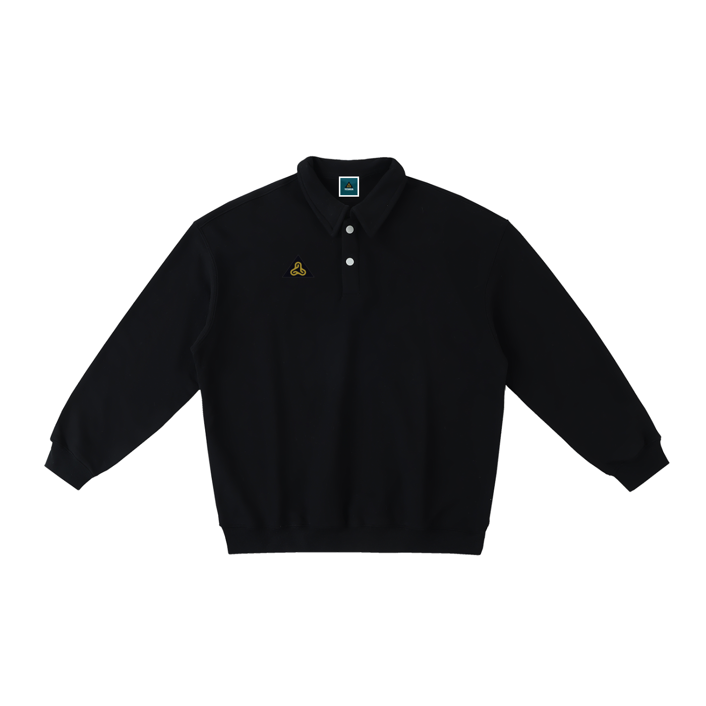Heavyweight Polo-Collar Sweatshirt