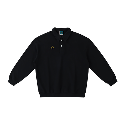 Heavyweight Polo-Collar Sweatshirt