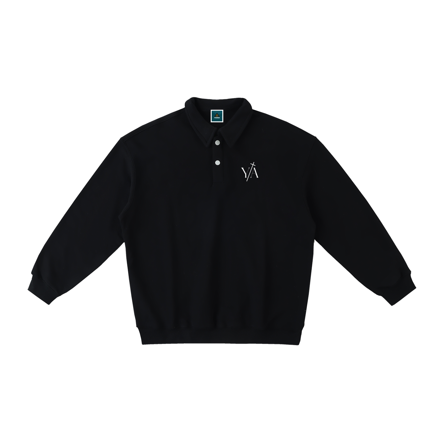 Heavyweight Polo-Collar Sweatshirt