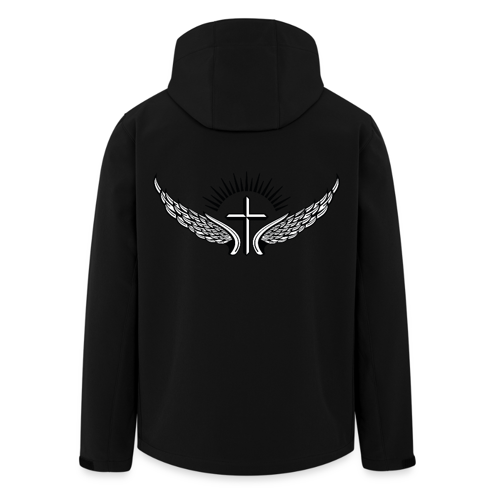 Men's Recycled Softshell Jacket - black