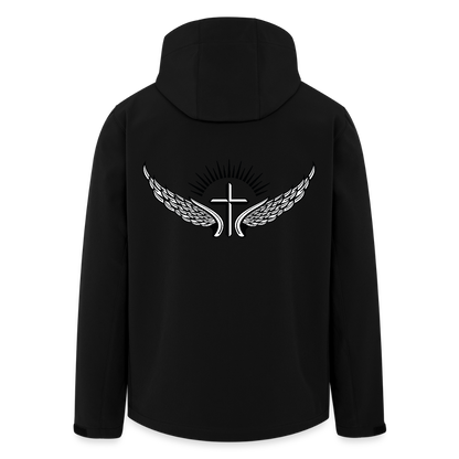 Men's Recycled Softshell Jacket - black