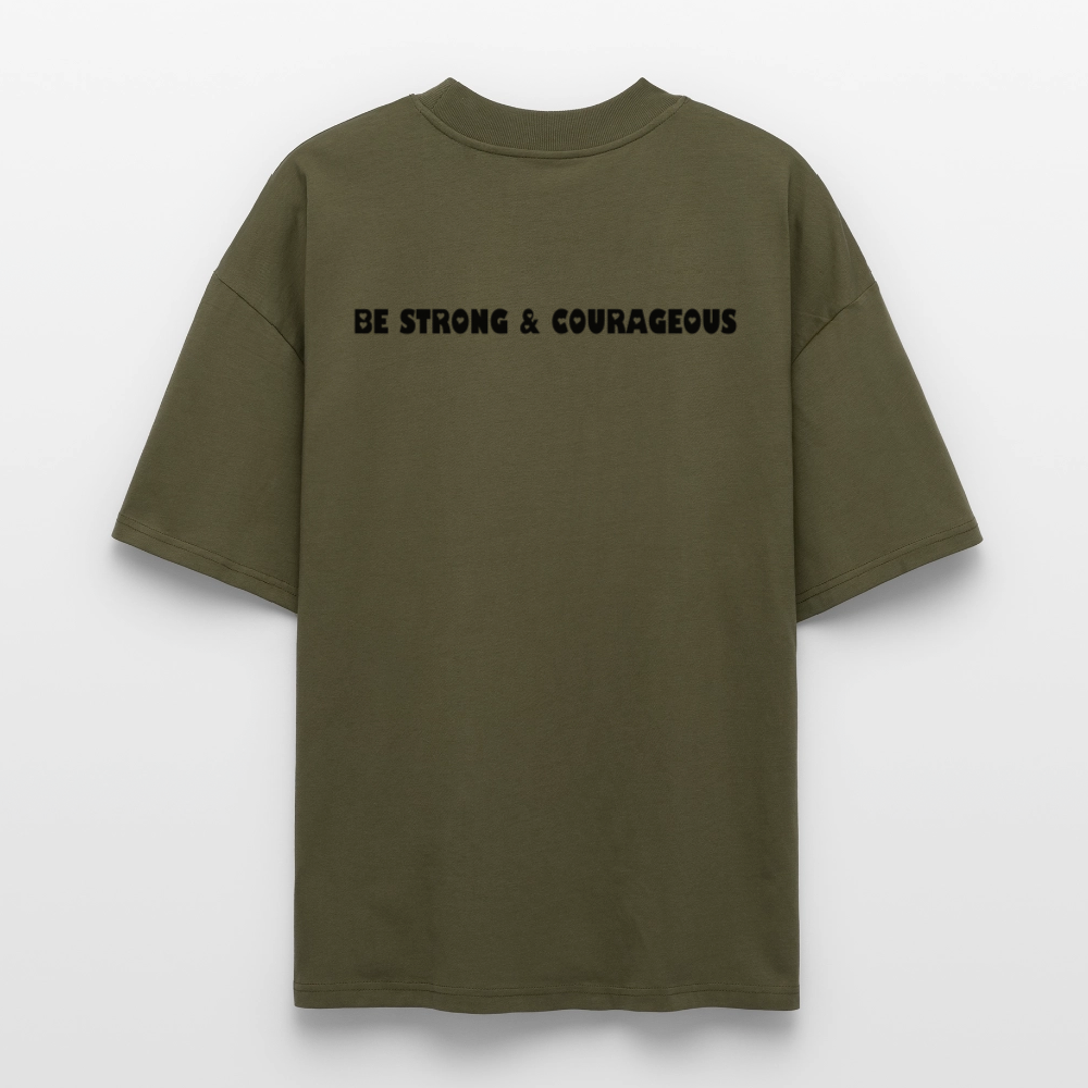 Oversized Unisex Organic T-shirt - khaki