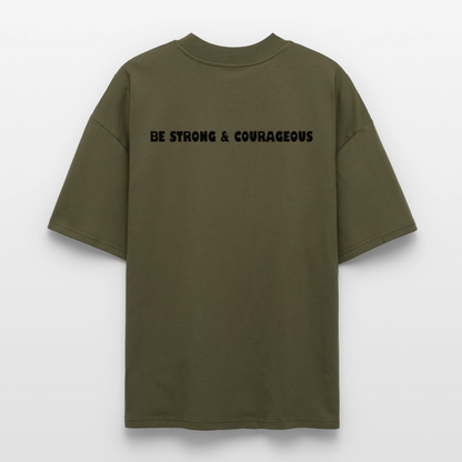 Oversized Unisex Organic T-shirt - khaki