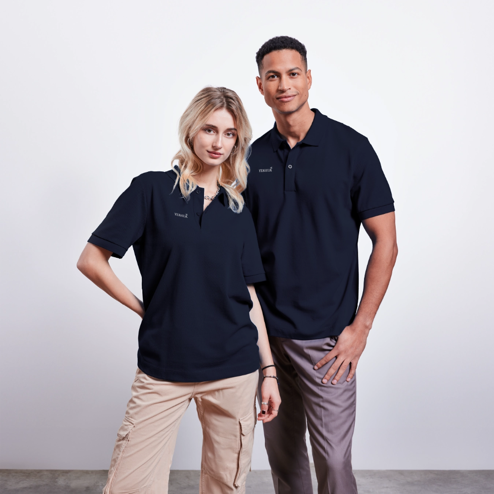 Unisex Organic Polo Shirt - navy