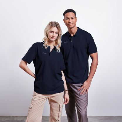 Unisex Organic Polo Shirt - navy