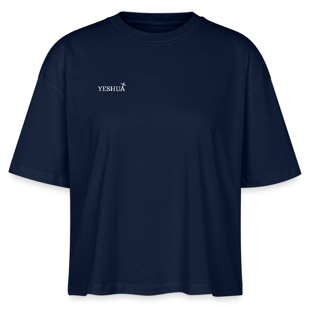 Women’s Boxy Organic T-Shirt - navy