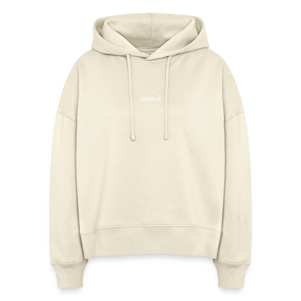 Boxy Women Organic Hoodie Nora - natural raw
