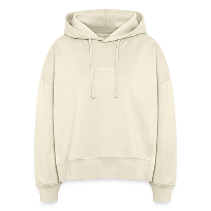Boxy Women Organic Hoodie Nora - natural raw