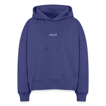 Boxy Women Organic Hoodie Nora - dusk