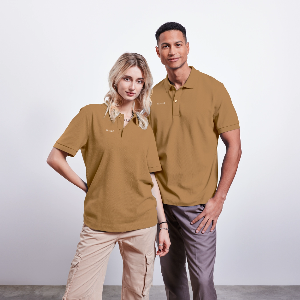 Unisex Organic Polo Shirt - latte