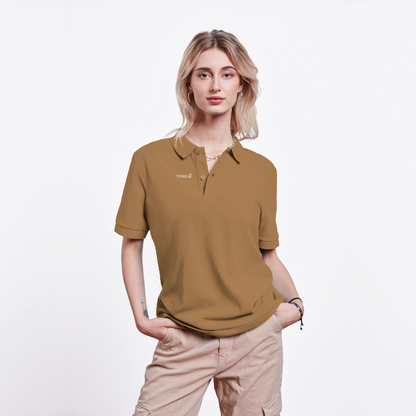 Unisex Organic Polo Shirt - latte