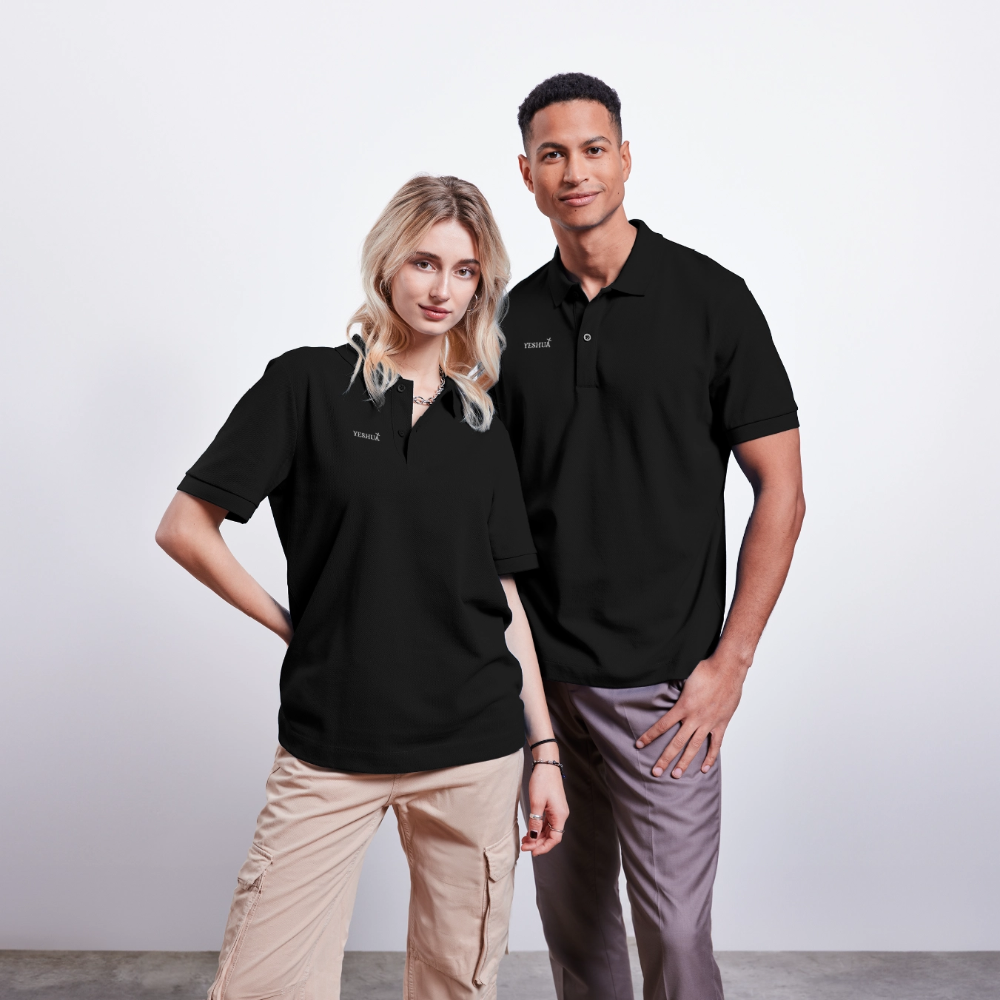 Unisex Organic Polo Shirt - black