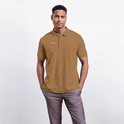 Unisex Organic Polo Shirt - latte