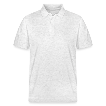 Unisex Organic Polo Shirt - heather white