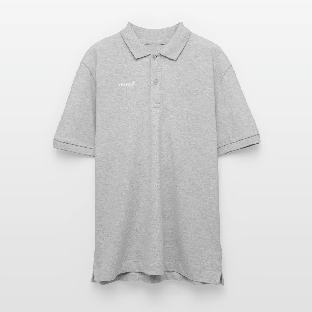 Unisex Organic Polo Shirt - heather grey