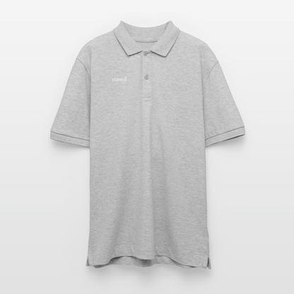 Unisex Organic Polo Shirt - heather grey