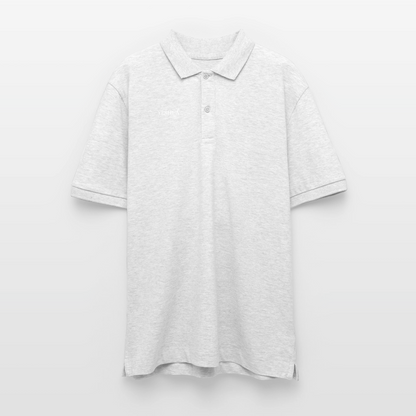 Unisex Organic Polo Shirt - heather white