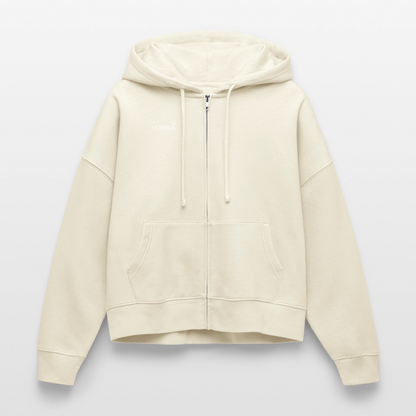 Boxy Women’s Organic Zip Hoodie - natural raw