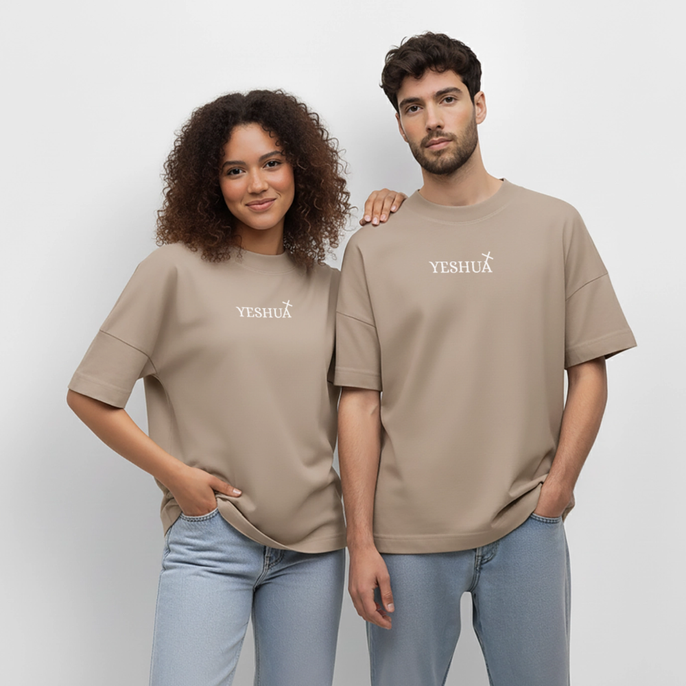 Oversized Unisex Organic T-shirt - stone