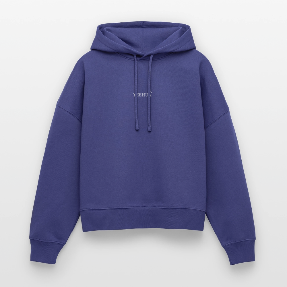Boxy Women Organic Hoodie Nora - dusk