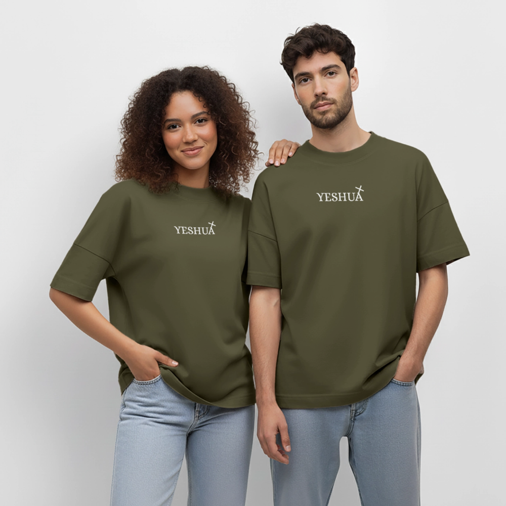 Oversized Unisex Organic T-shirt - khaki