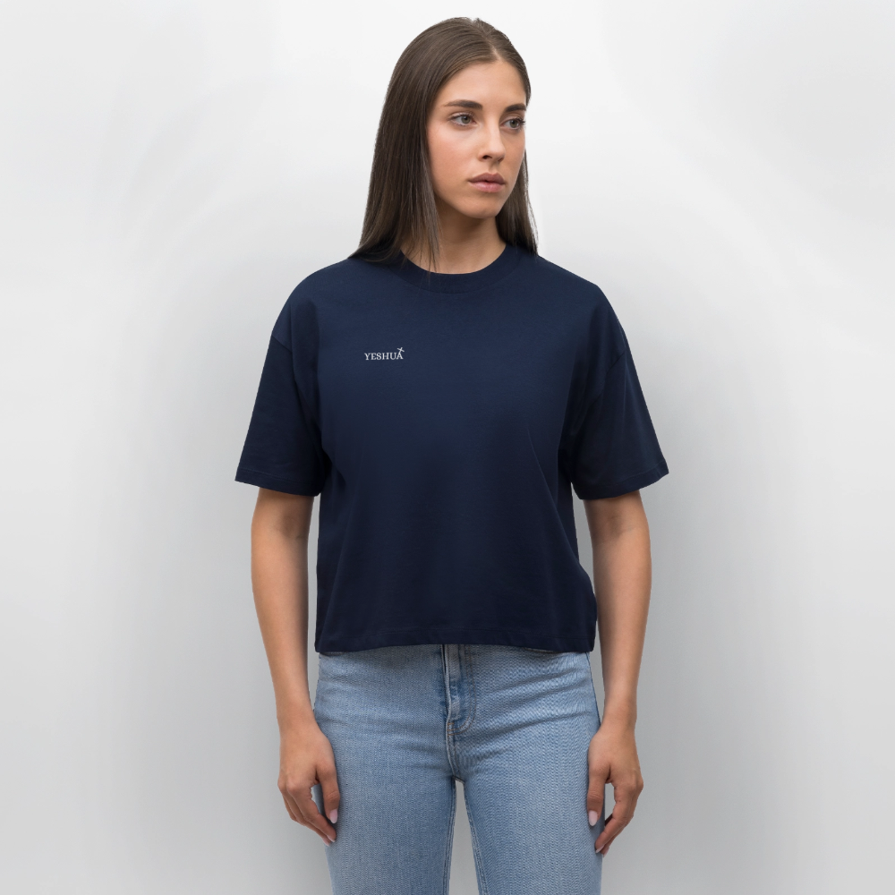 Women’s Boxy Organic T-Shirt - navy