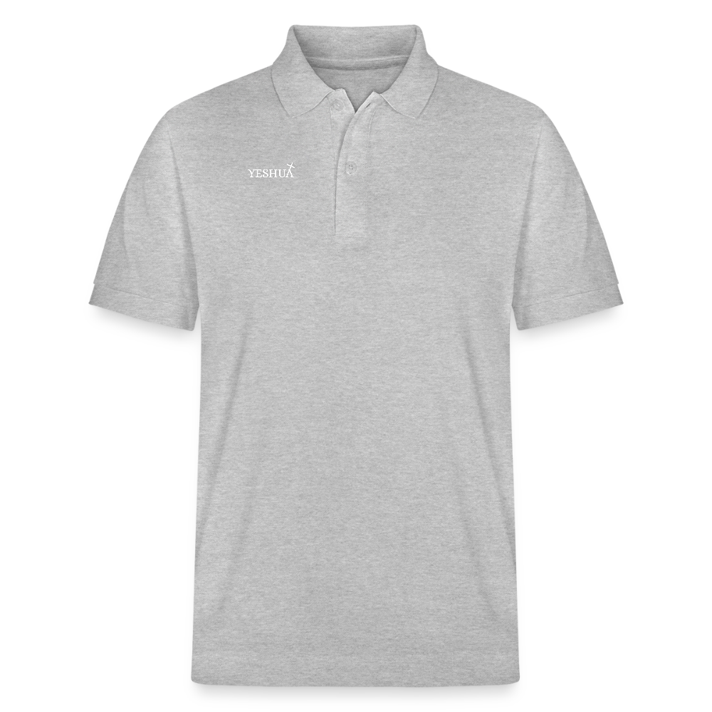 Unisex Organic Polo Shirt - heather grey