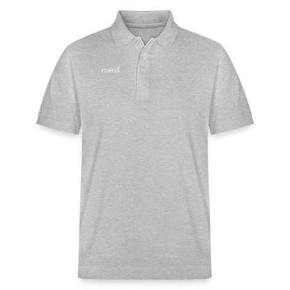 Unisex Organic Polo Shirt - heather grey