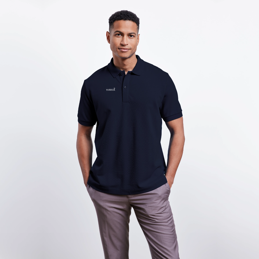Unisex Organic Polo Shirt - navy
