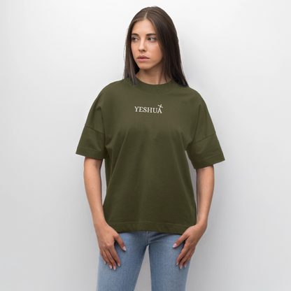 Oversized Unisex Organic T-shirt - khaki