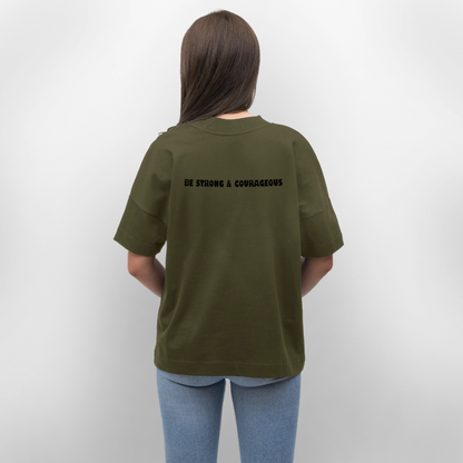 Oversized Unisex Organic T-shirt - khaki