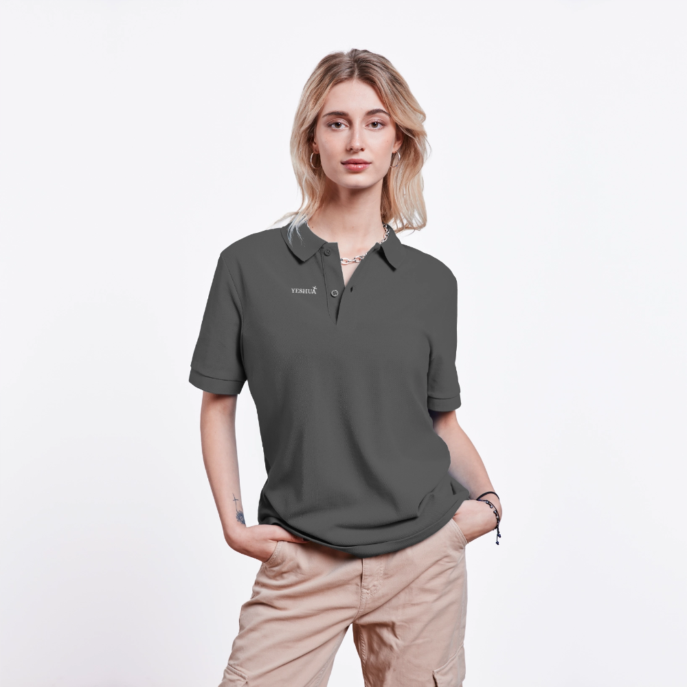 Unisex Organic Polo Shirt - anthracite