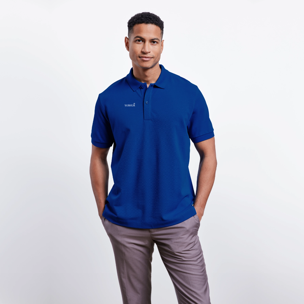 Unisex Organic Polo Shirt - majorelle blue