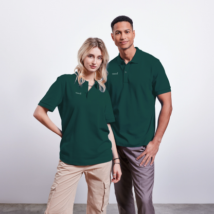 Unisex Organic Polo Shirt - glazed green