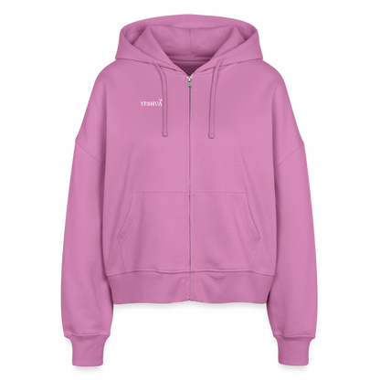 Boxy Women’s Organic Zip Hoodie - pink