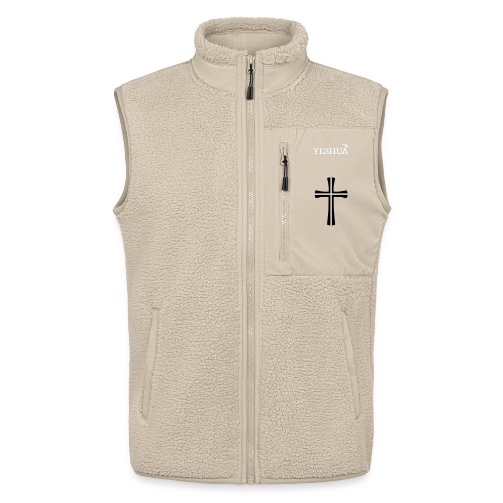 MEDIUM FIT Unisex Sherpa Vest - beige