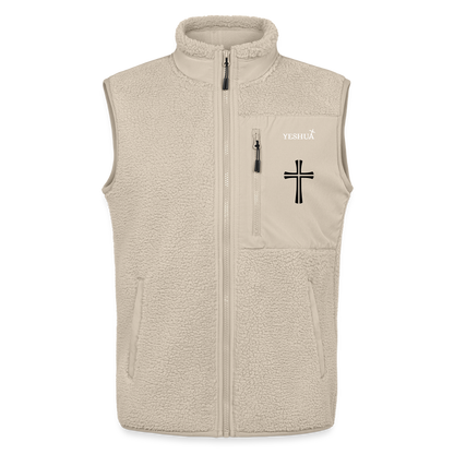 MEDIUM FIT Unisex Sherpa Vest - beige