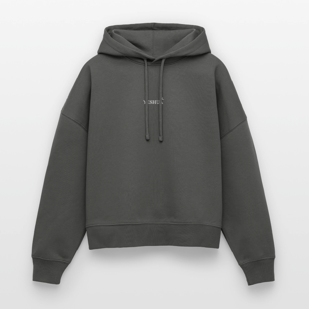 Boxy Women Organic Hoodie Nora - anthracite