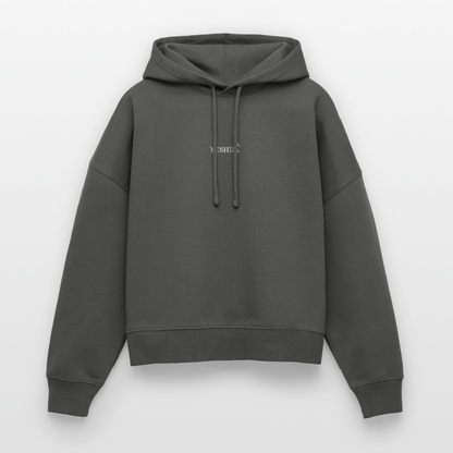 Boxy Women Organic Hoodie Nora - anthracite
