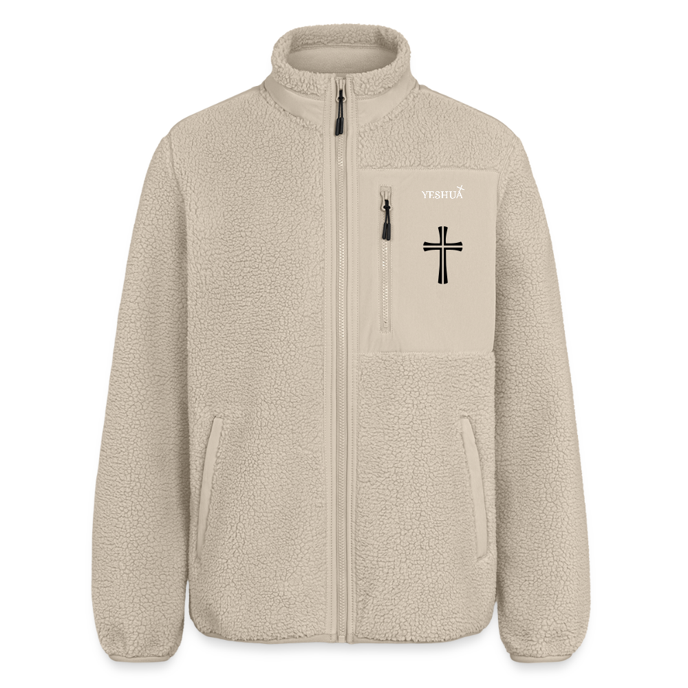 RELAXED FIT Unisex sherpa jacket - beige