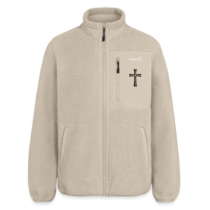 RELAXED FIT Unisex sherpa jacket - beige