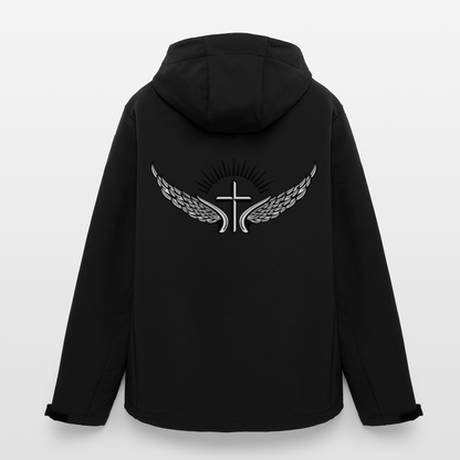 Men's Recycled Softshell Jacket - black