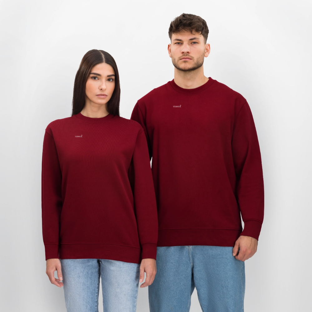 Unisex Organic Sweatshirt - burgundy