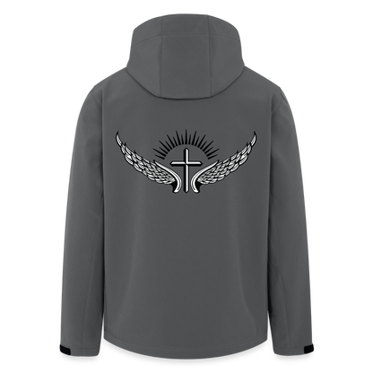 Men's Recycled Softshell Jacket - anthracite