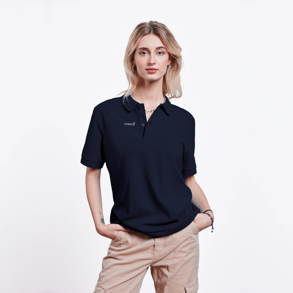 Unisex Organic Polo Shirt - navy